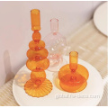 Glass Candlestick Holder wholesale round glass candlestick holder Manufactory